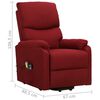 vidaXL Fauteuil de massage Rouge bordeaux Tissu