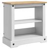 vidaXL Support d'aquarium CORONA Blanc et marron 60,5 x 30 x 60 cm