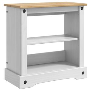vidaXL Support d'aquarium CORONA Blanc et marron 60,5 x 30 x 60 cm
