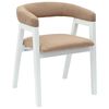 vidaXL Chaises de salle &agrave; manger 2 pcs Blanc 54 x 57 x 73 cm