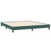 vidaXL Sommier &agrave; lattes de lit et matelas et LED vert fonc&eacute; 200x210cm velours