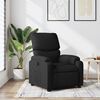 vidaXL Fauteuil inclinable en tissu noir
