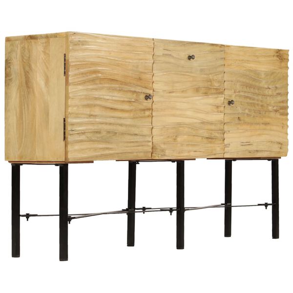 vidaXL Buffet Bois de manguier massif 118x30x70 cm