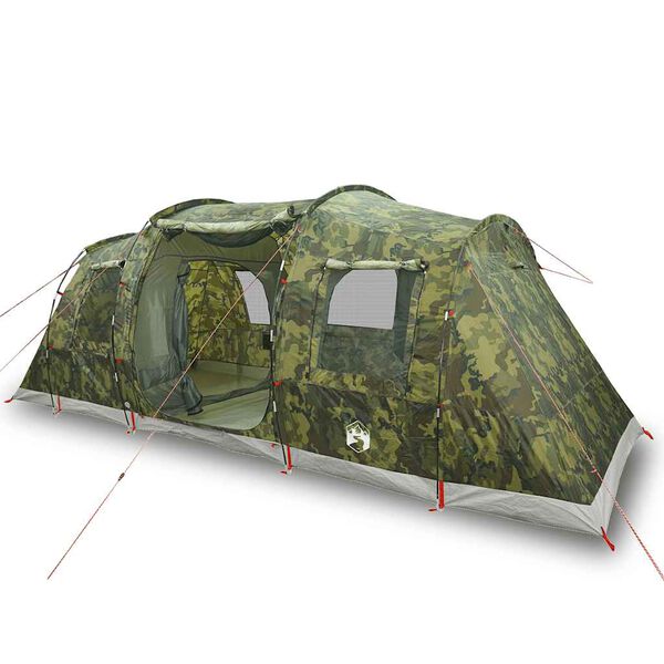 vidaXL Tente de camping tunnel 4 personnes camouflage imperm&eacute;able