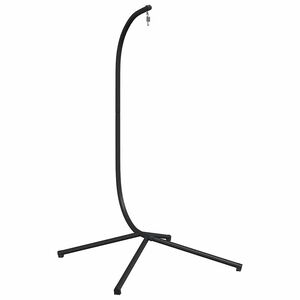vidaXL Support pour Fauteuil &OElig;uf Suspendu sans Panier Anthracite Acier (Base de Support Uniquement)