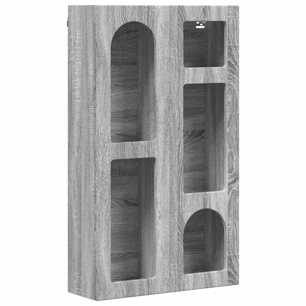 vidaXL Armoire suspendue avec &eacute;tag&egrave;re Gris Sonoma 59 x 20 x 100 cm