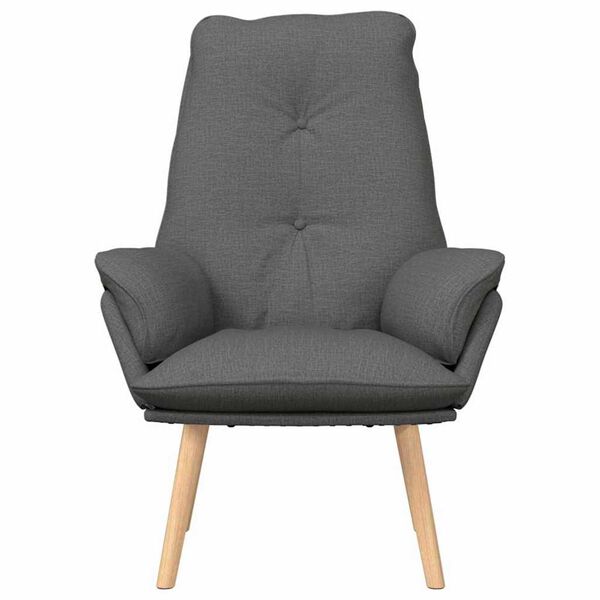 vidaXL fauteuil Gris foncé 69 x 74 x 93 cm Tissu Sherpa