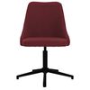 vidaXL Chaise pivotante de salle &agrave; manger Rouge bordeaux Tissu