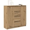 vidaXL Buffet tiroirs chêne artisanal 100,5x35x98,5 cm bois ingénierie