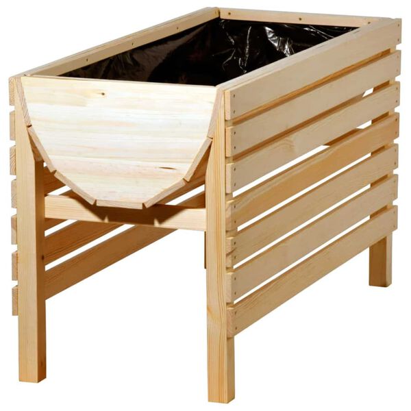 dobar Lit sur&eacute;lev&eacute; avec feuille de plantation naturel