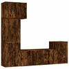 vidaXL Ensemble de meubles TV 5 pcs Ch&ecirc;ne fum&eacute; Bois d'ing&eacute;nierie