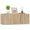 vidaXL Meubles TV 2 pcs chêne sonoma 80x30x30 cm bois d'ingénierie