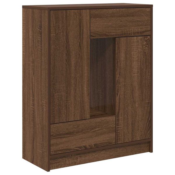 vidaXL Buffet avec tiroirs et portes ch&ecirc;ne marron 73x31x90 cm