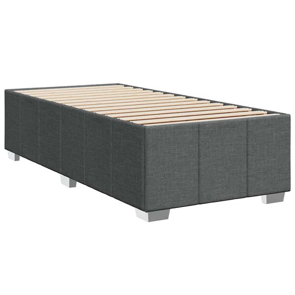 vidaXL Cadre de lit sans matelas gris fonc&eacute; 100x200 cm tissu