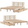vidaXL Cadre de lit avec tiroirs sans matelas 140x200 cm