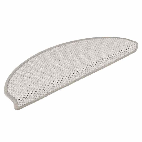 vidaXL Tapis d'escalier autocollants 30 pcs 65x21x4 cm platine