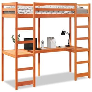vidaXL Cadre de lit superpos&eacute; sans matelas 75x190cm bois de pin massif