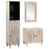 vidaXL Ensemble de mobilier de salle de bain 3 pi&egrave;ces Blanc