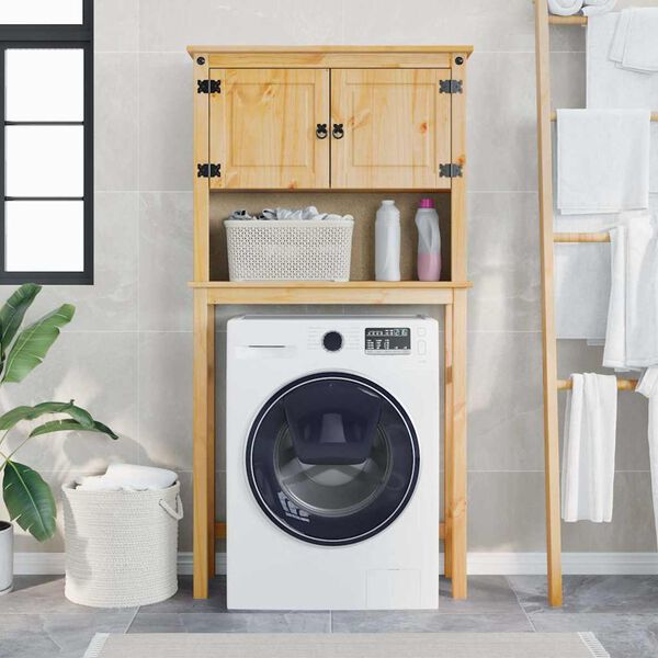 vidaXL Armoire pour machine à laver salle de bain Corona pin massif