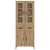 vidaXL Haut Armoire 2 pcs Ch&ecirc;ne artisanal Bois d'ing&eacute;nierie