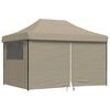 vidaXL Tente de f&ecirc;te Taupe 279 x 410 x 315 cm Tissu Oxford