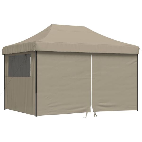vidaXL Tente de f&ecirc;te Taupe 279 x 410 x 315 cm Tissu Oxford