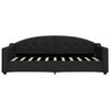 vidaXL Lit de jour avec lit gigogne noir 90x190 cm tissu