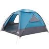 vidaXL Tente en d&ocirc;me avec housse imperm&eacute;able amovible Bleu 8 personnes