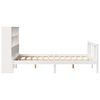 vidaXL Lit biblioth&egrave;que sans matelas blanc 160x200 cm bois pin massif