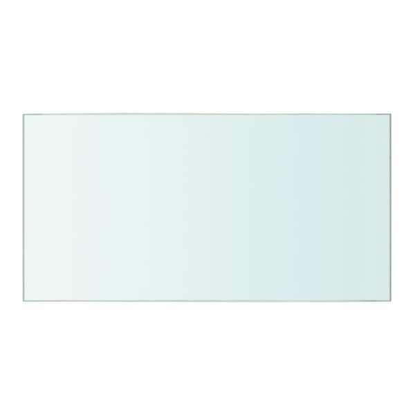 vidaXL Panneaux d'étagère 2 pcs Verre Transparent 40 x 20 cm
