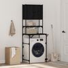 vidaXL Cabinet pour lave-linge Ch&ecirc;ne noir 68 x 48,5 x 194 cm