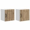 vidaXL Panneau de lave-vaisselle Kalmar 2 pc Ch&ecirc;ne artisanal