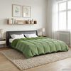 vidaXL Duvet d'&eacute;t&eacute; simple Matelass&eacute; Vert 240 x 260 cm Microfibre