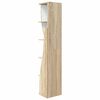 vidaXL Meuble d'angle Ch&ecirc;ne Sonoma 27,5x27x140cm Bois d'ing&eacute;nierie