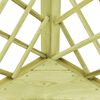 vidaXL Pergola d'angle avec si&egrave;ge 130x130x197 cm Pin impr&eacute;gn&eacute;