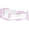 VidaXL Cadre de lit ottoman avec matelas cr&egrave;me 160x200 cm tissu