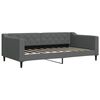 vidaXL Lit de jour gris fonc&eacute; 100x190 cm tissu