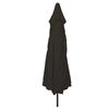 vidaXL Parasol de jardin Noir 395 x 395 x 245 cm Polyester et Acier