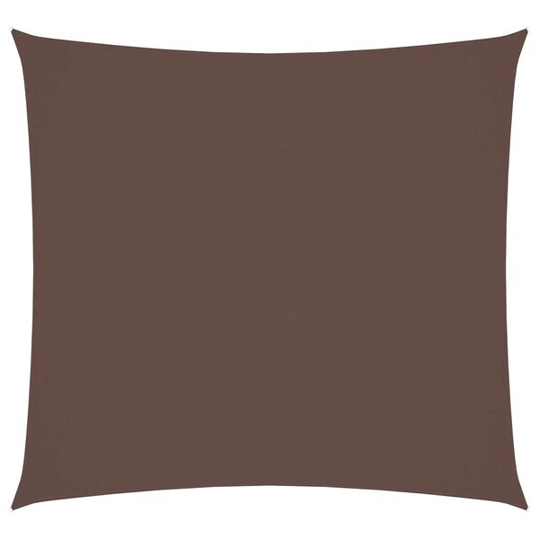 vidaXL Voile de parasol Tissu Oxford carré 3,6x3,6 m marron