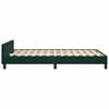 vidaXL Cadre de lit sans matelas vert fonc&eacute; 120x200 cm velours