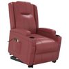 vidaXL Fauteuil de massage Rouge bordeaux Similicuir