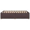 vidaXL Cadre de lit sans matelas marron fonc&eacute; 120x200 cm tissu