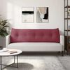 vidaXL Coussin de Dos Bordeaux 160 x 24 x 50 cm tissu