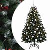 vidaXL Sapin de No&euml;l artificiel vert avec boules 150 cm 150 LED