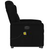 vidaXL Fauteuil inclinable de massage &eacute;lectrique Noir Tissu