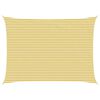 vidaXL Voile d'ombre Jaune et blanc 5 x 6 m HDPE