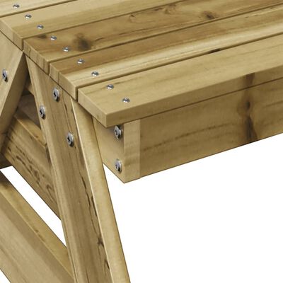 vidaXL Table de pique-nique pour enfants bois de pin imprégné