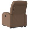 vidaXL Fauteuil de massage inclinable Marron Tissu