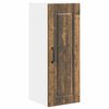vidaXL Armoire de cuisine avec porte 2 pcs Bois ancien 30 x 31 x 80 cm