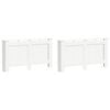 vidaXL Cache-radiateurs 2 pcs Blanc 152x19x81,5 cm MDF